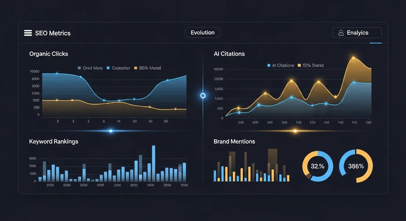 Noves mètriques SEO el 2026: citacions IA, branded search i conversions